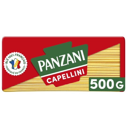 Pâtes capellini PANZANI — le paquet de 500g — Lot de 3